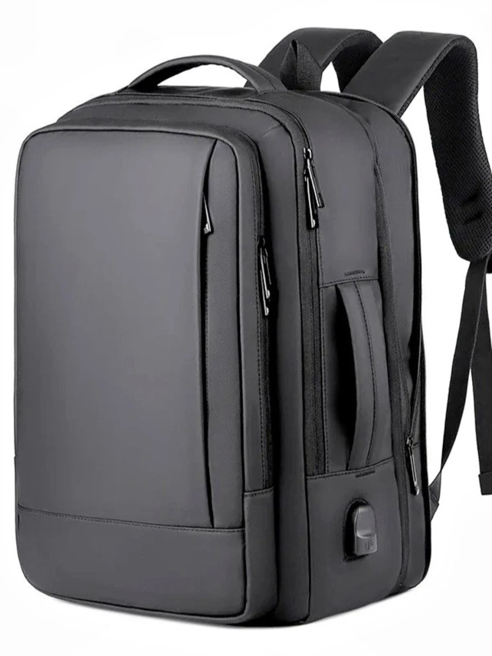 USB Charging Laptop Backpack in Black